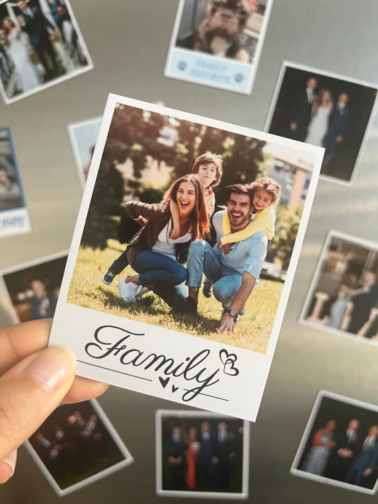 Family Polaroid Magnets