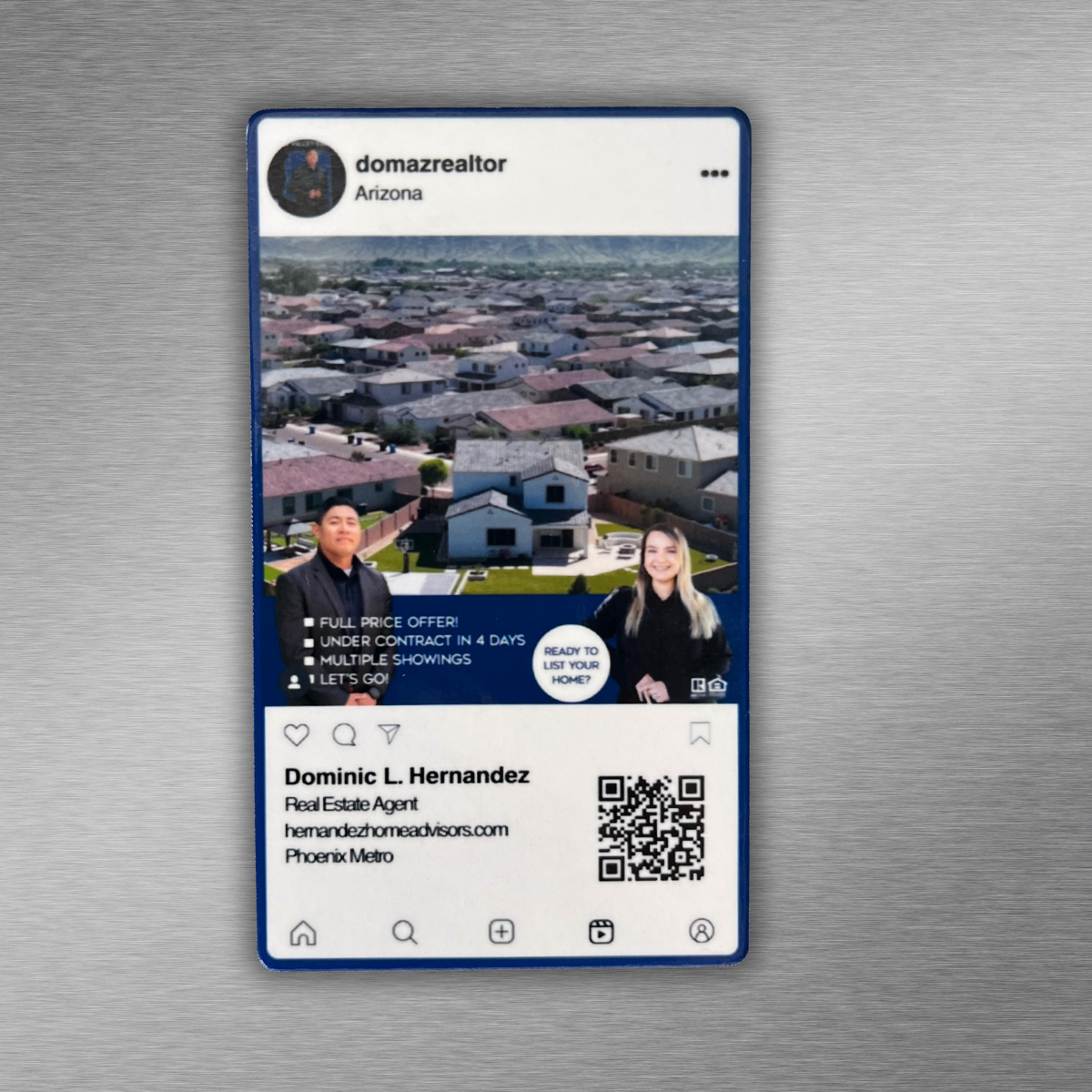 Instagram Post QR Code Magnet