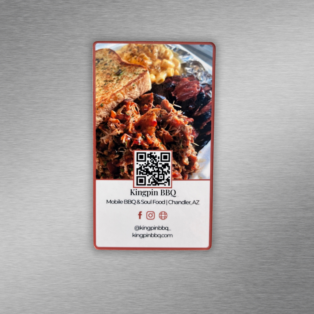 Business Card Magnet With QR Code